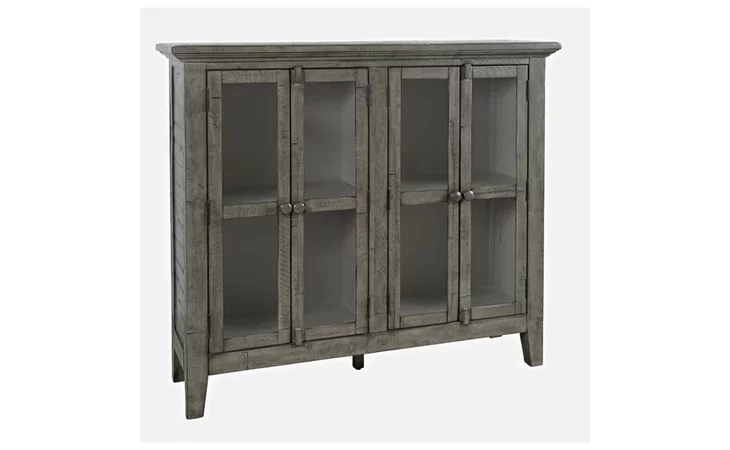 RUSTIC SHORES COLLECTION - ASSEMBLED 4 DOOR HIGH CABINET W/GLASS PANEL DOORS - ASSEMBLED RUSTIC SHORES COLLECTION - ASSEMBLED JOFRAN  2130-48
