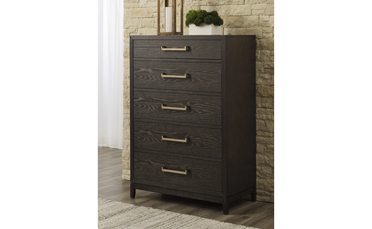 Burkhaus FIVE DRAWER CHEST ASHLEY Brown B984-46