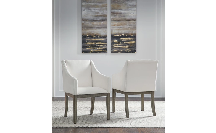 Anibecca DINING UPH ARM CHAIR (2/CN) ASHLEY Gray D970-01A