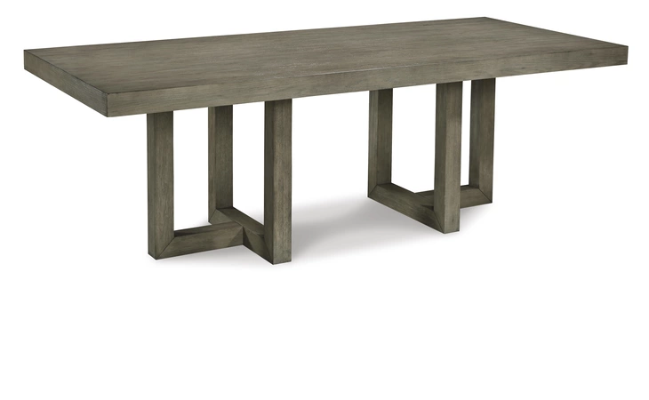 Anibecca RECTANGULAR DINING ROOM TABLE ASHLEY Gray D970-25