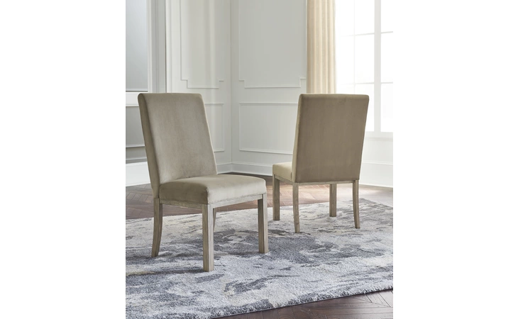 Chrestner DINING UPH SIDE CHAIR (2/CN) ASHLEY Gray D983-01