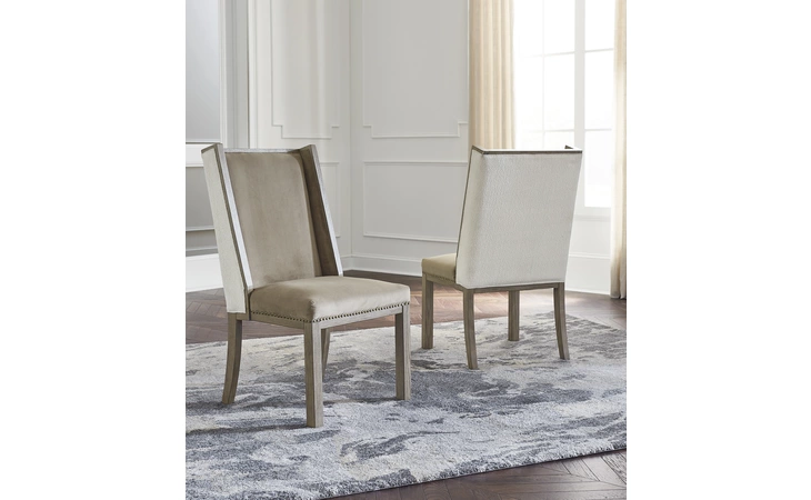 Chrestner DINING UPH SIDE CHAIR (2/CN) ASHLEY Gray D983-02
