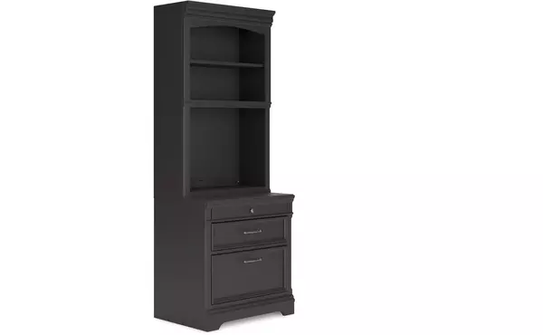 bookcase hutch ashley beckincreek black H778-40T