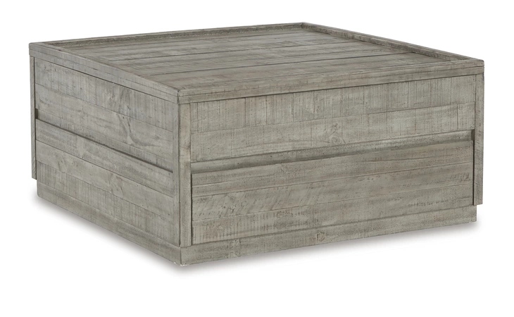 Krystanza LIFT TOP COFFEE TABLE ASHLEY Weathered Gray T990-00
