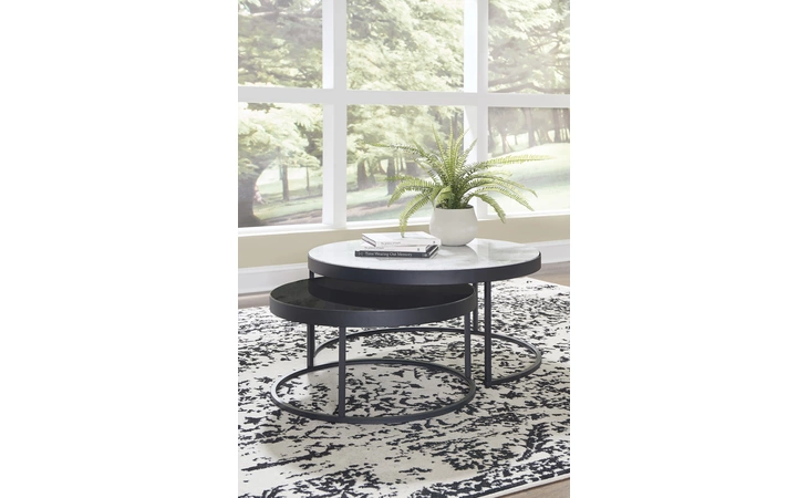 Windron NESTING COFFEE TABLES (2/CN) ASHLEY Nesting Cocktail Tables (2/CN) T936-22