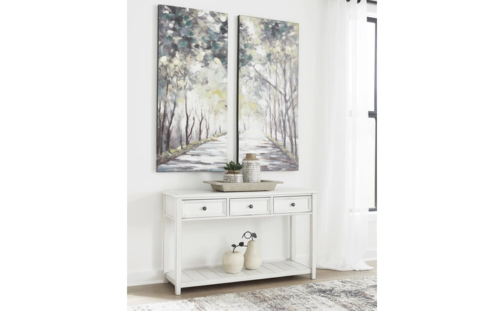 Kanwyn SOFA TABLE ASHLEY Whitewash T937-4