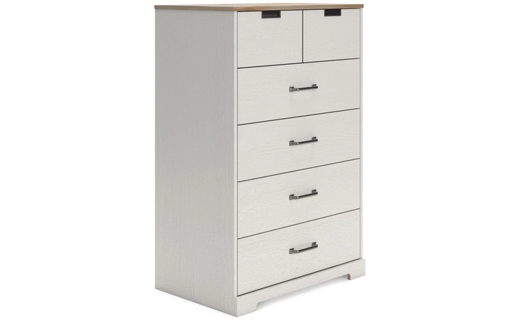 Vaibryn FIVE DRAWER CHEST ASHLEY White EB1428-245
