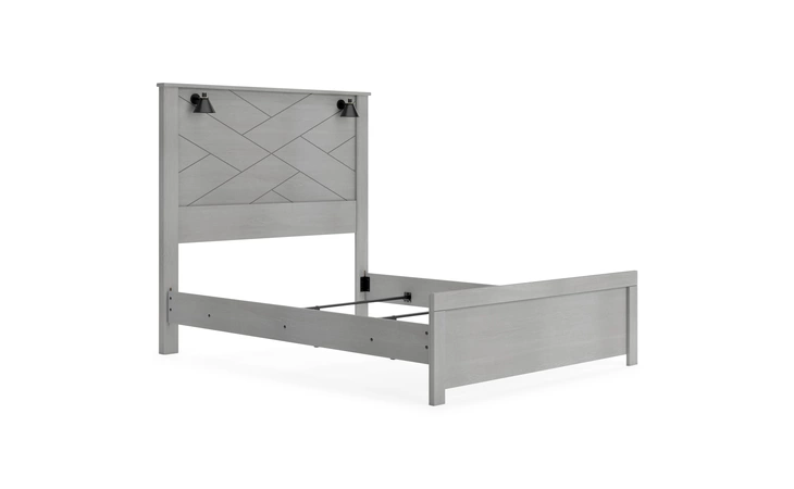 Cottonburg QUEEN RAILS ASHLEY Light Gray/White B1192-98
