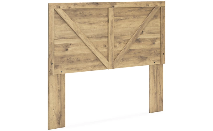 Larstin QUEEN CROSSBUCK PANEL HDBD ASHLEY Tan Brown EB2712-157