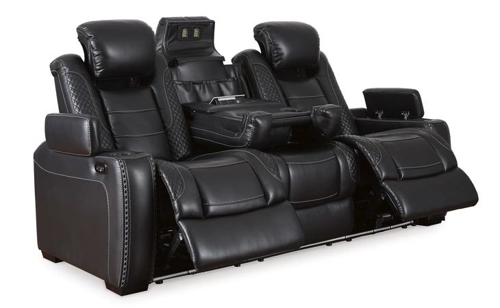 Party Time PWR REC SOFA WITH ADJ HEADREST ASHLEY Midnight 3700315C