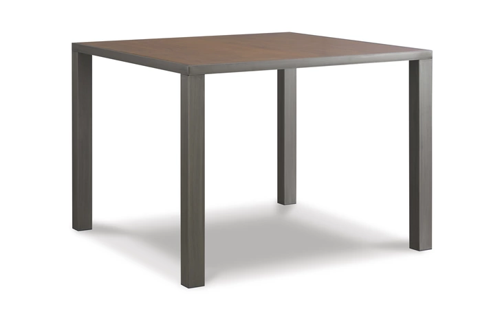 Stellany SQUARE DRM COUNTER TABLE ASHLEY FURNITURE Brown/Gray D489-32