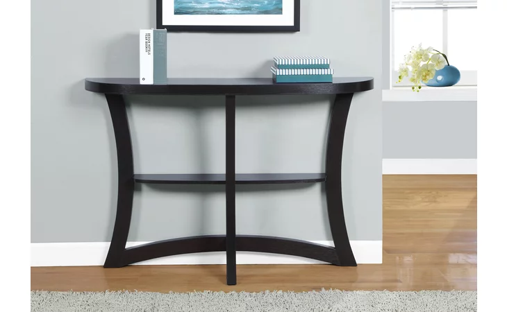 I2415 ACCENT TABLE - 47 L - ESPRESSO HALL CONSOLE MONARCH SPECIALTIES  I2415