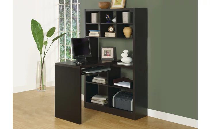 I7021 COMPUTER DESK - ESPRESSO LEFT OR RIGHT FACING CORNER MONARCH SPECIALTIES  I7021