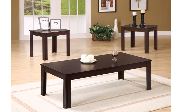 I7842P TABLE SET - 3PCS SET / ESPRESSO MONARCH SPECIALTIES  I7842P
