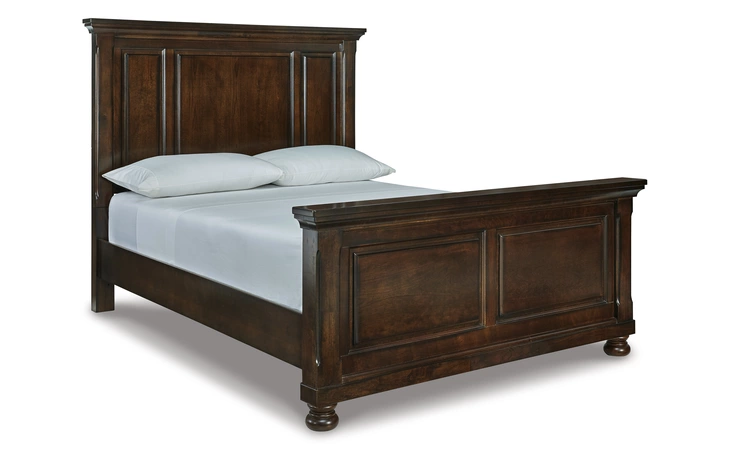 Porter QUEEN PANEL RAILS ASHLEY Rustic Brown B697-96