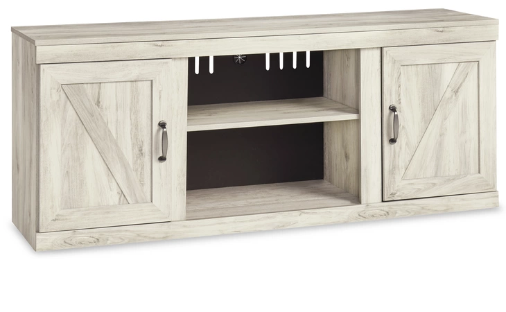 LG TV STAND W/FIREPLACE OPTION ASHLEY Bellaby Whitewash EW0331-268