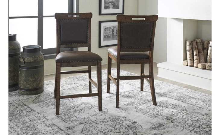 Royard UPHOLSTERED BARSTOOL (2/CN) ASHLEY  D765-124