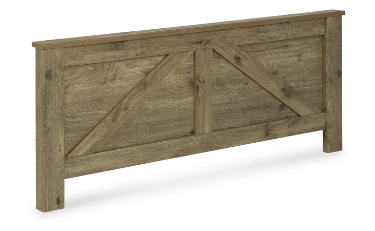 Shurlee QUEEN CROSSBUCK PANEL FTBD ASHLEY Light Brown B2119-154