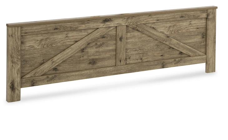 Shurlee KING CROSSBUCK PANEL FTBD ASHLEY Light Brown B2119-156