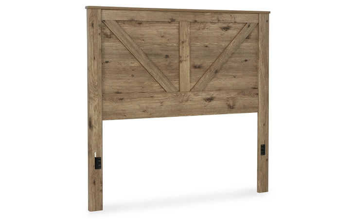 Shurlee QUEEN CROSSBUCK PANEL HDBD ASHLEY Light Brown B2119-157