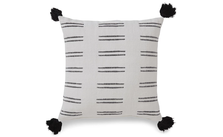 Mudderly PILLOW/MUDDERLY/BLACK/WHITE ASHLEY Black/White A1000928P