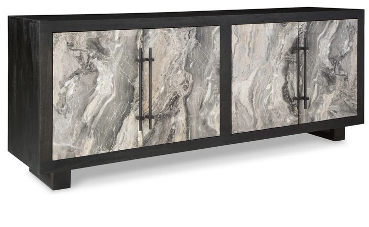 Lakenwood ACCENT CABINET ASHLEY Black/Gray/Ivory A4000534
