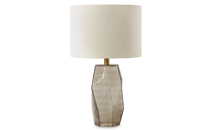 Taylow GLASS TABLE LAMP (1/CN) ASHLEY Gray L430794