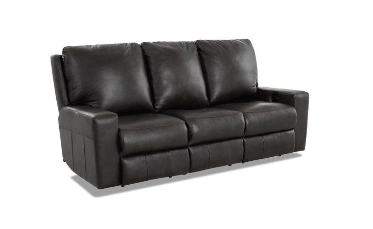 LV94203-7 PWTRS Leather POWER RECLINING SOFA W/ TABLE