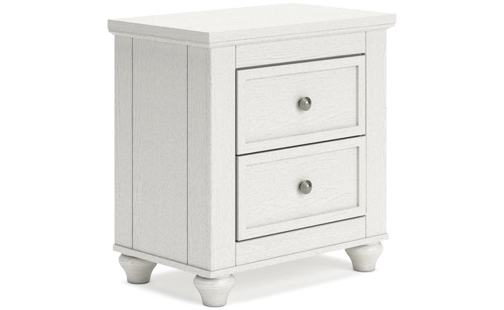 Grantoni TWO DRAWER NIGHT STAND ASHLEY White B3290-92