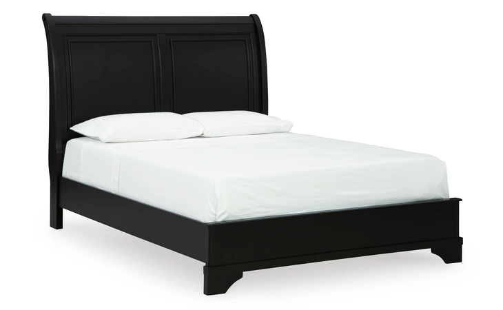 Chylanta QUEEN PANEL FOOTBOARD W/RAILS ASHLEY Black B739-74