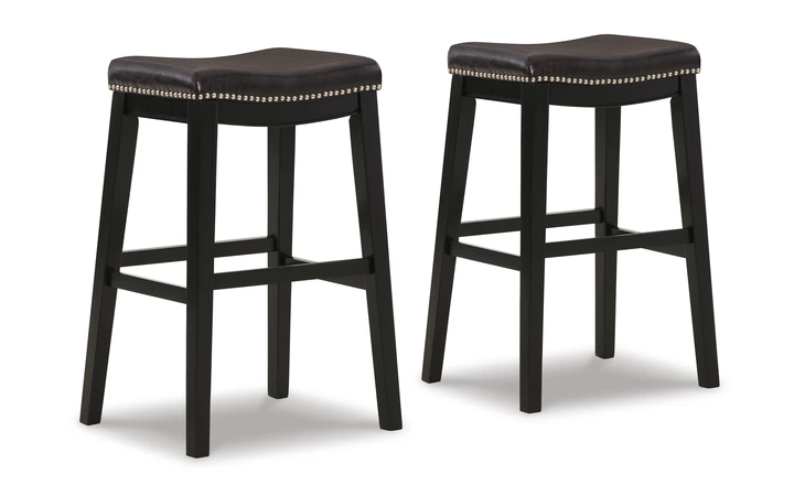 Lemante TALL UPH STOOL (2/CN) ASHLEY FURNITURE Dark Brown D270-130