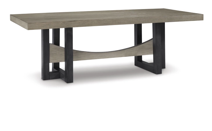 Foyland RECTANGULAR DINING ROOM TABLE ASHLEY Black/Brown D989-25
