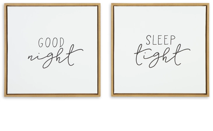 Olymiana WALL ART SET (2/CN) ASHLEY White/Black A8000361