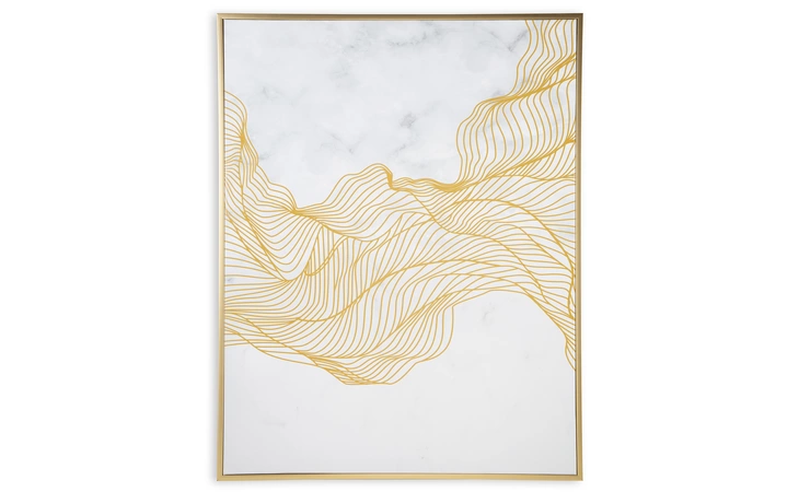Richburgh WALL ART ASHLEY White/Gold Finish A8000362