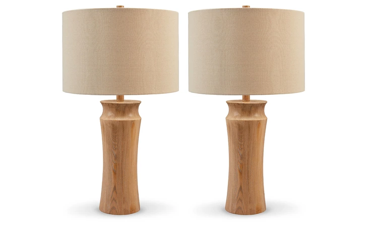 Orensboro POLY TABLE LAMP (2/CN) ASHLEY Brown L243314