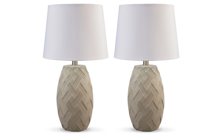 Tamner POLY TABLE LAMP (2/CN) ASHLEY Taupe L243324