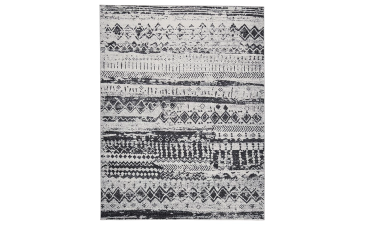 Devman MEDIUM RUG ASHLEY Black/Cream/Gray R405572