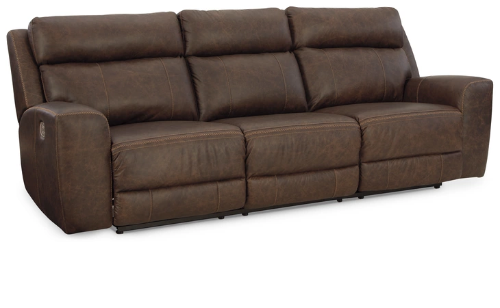 Roman PWR REC SOFA WITH ADJ HEADREST ASHLEY Umber U2540115