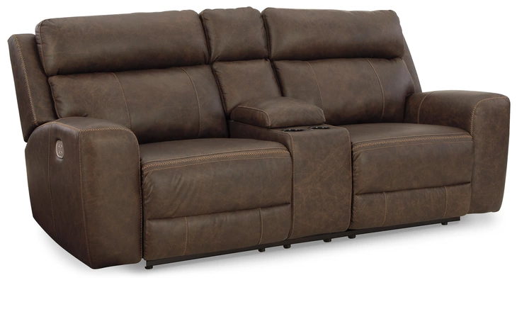 Roman PWR REC LOVESEAT/CON/ADJ HDRST ASHLEY Umber U2540118