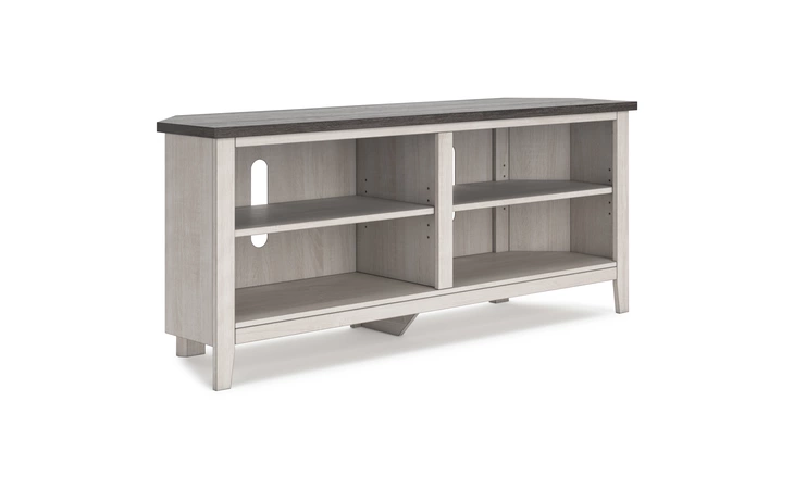 Dorrinson MEDIUM CORNER TV STAND ASHLEY Two-tone W287-56