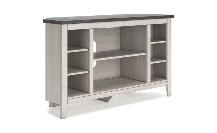 Dorrinson CORNER TV STAND/FIREPLACE OPT ASHLEY Two-tone W287-67