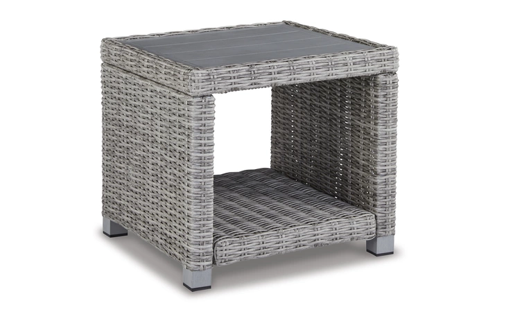 Naples Beach SQUARE END TABLE ASHLEY FURNITURE Light Gray P439-702
