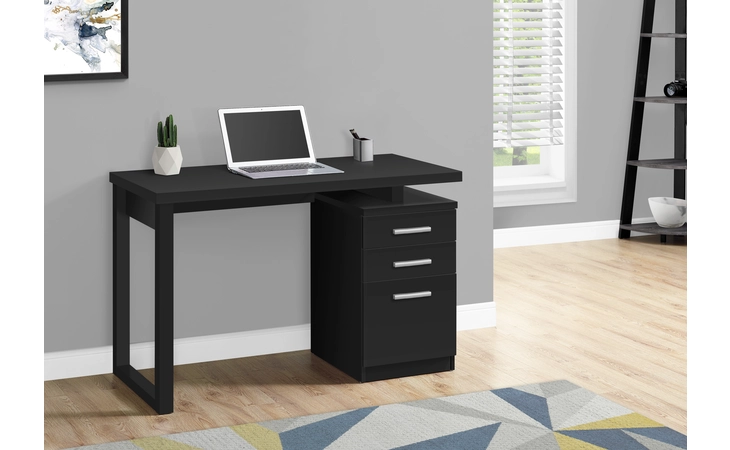 I7691 COMPUTER DESK - 48 L - BLACK LEFT OR RIGHT FACING MONARCH SPECIALTIES  I7691