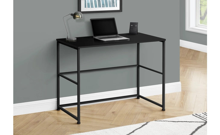 I7776  COMPUTER DESK - 40 L - BLACK - BLACK METAL