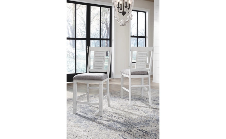 D755-124 Teganville UPHOLSTERED BARSTOOL (2/CN)