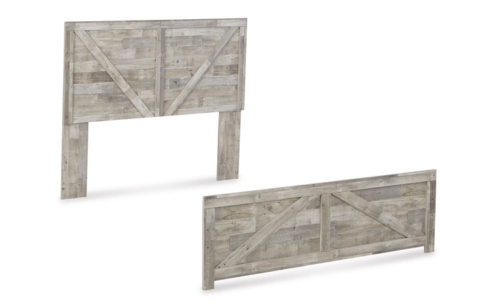 Hodanna Q CROSSBUCK PANEL HDBD/FTBD ASHLEY  B3487-71