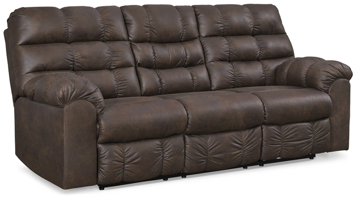 Derwin RECLINING SOFA W/ DROP DOWN TABLE ASHLEY Nut 2840189