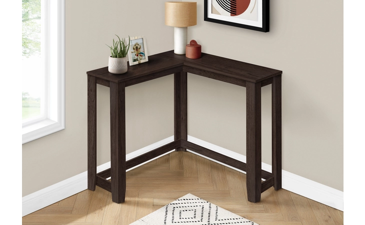 I3660 ACCENT TABLE - 36  - ESPRESSO CORNER CONSOLE MONARCH SPECIALTIES  I3660