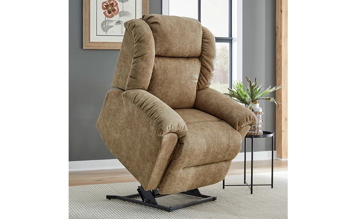 9BZ63 SMALL BIG MAN'S POWER TILT HEADREST THREE MOTOR LIFT RECLINER BEST HOME FURNISHINGS  9BZ63