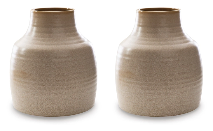 Millcott VASE (2/CS) ASHLEY Tan A2000582